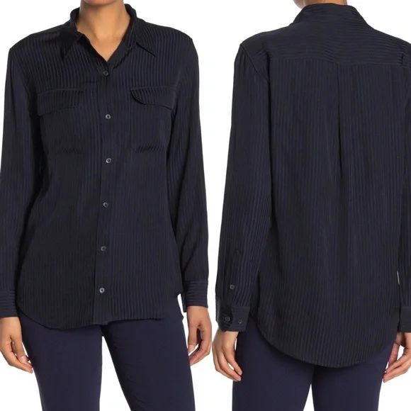 Equipment Signature Stripe Button Down Shirt - Picture 16 of 16